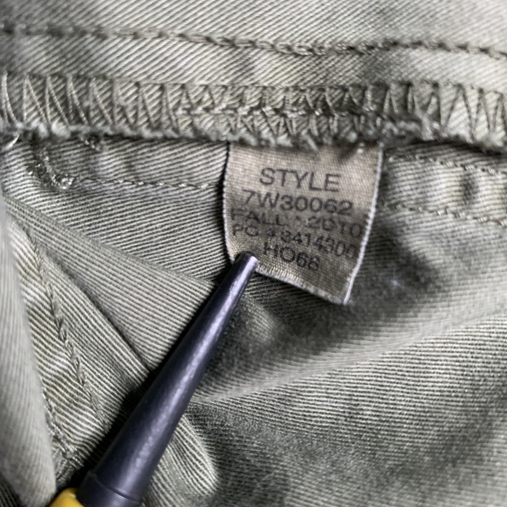 Lucky Brand Jacket Women XS Olive Green Stretch Button Utility Military Y2K - Picture 8 of 8